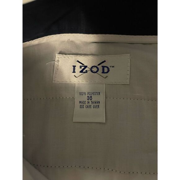 IZOD Men’s Pleated Navy Classic Fit Dress Pants 36x 29.5” - Picture 3 of 3